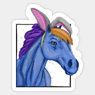 Colorful Easter horse Sticker